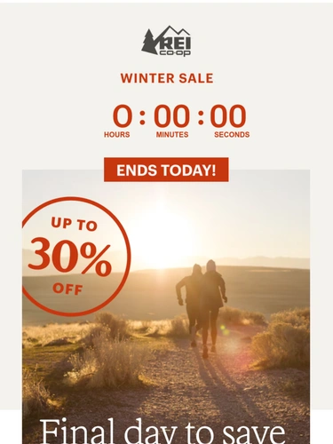 REI Sale Announcement