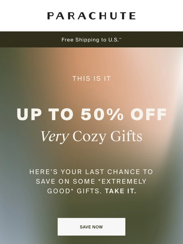Parachute Home Sale Announcement