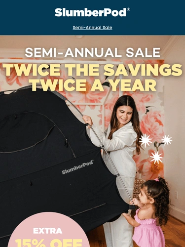 SlumberPod Sale Announcement