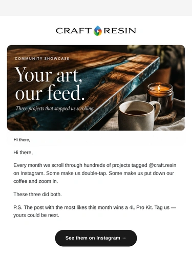 Craft Resin Newsletter