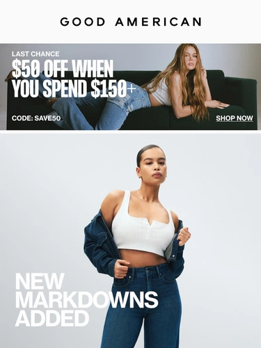 Good American Sale Announcement