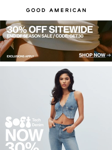 Good American Sale Announcement