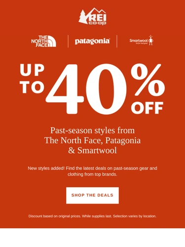REI Sale Announcement