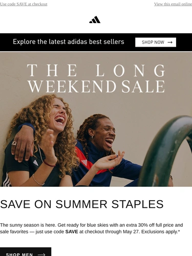 Adidas Sale Announcement