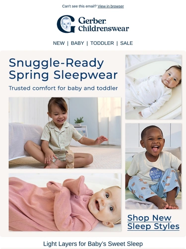 Gerber Childrenswear Sale Announcement