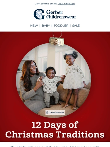 Gerber Childrenswear Holiday Campaign