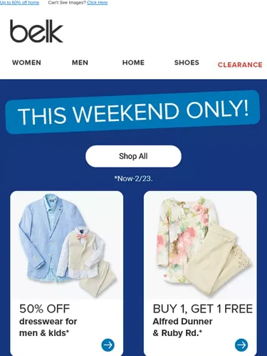 Belk Sale Announcement