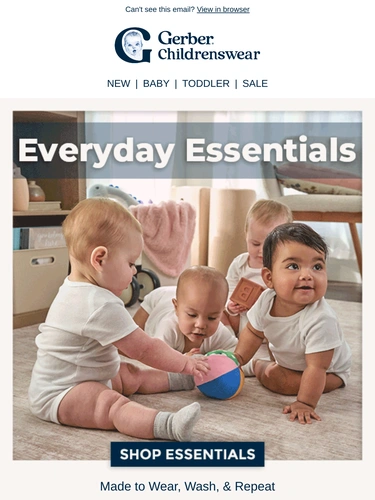 Gerber Childrenswear Sale Announcement