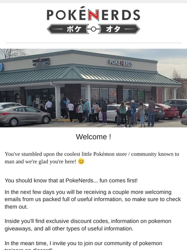 The PokeNerds Store Welcome Series