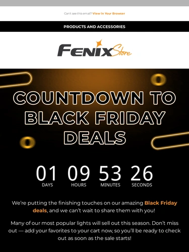 Fenix Store Sale Announcement