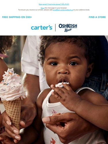 Carter's OshKosh Sale Announcement