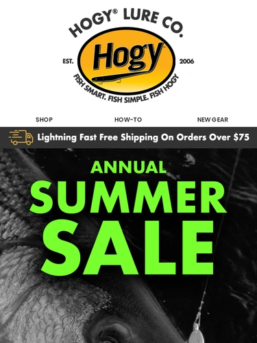 Hogylures Sale Announcement