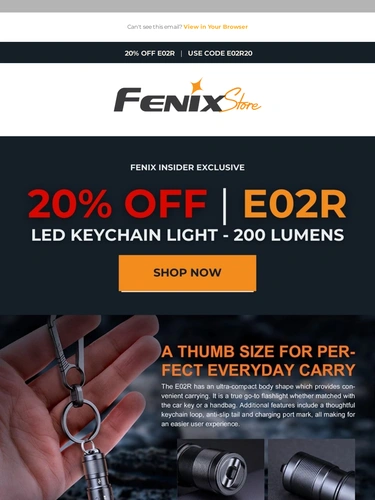 Fenix Store Sale Announcement