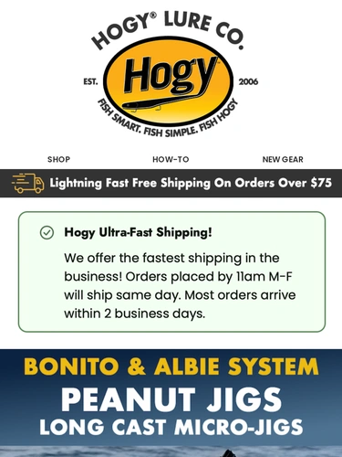 Hogylures Sale Announcement