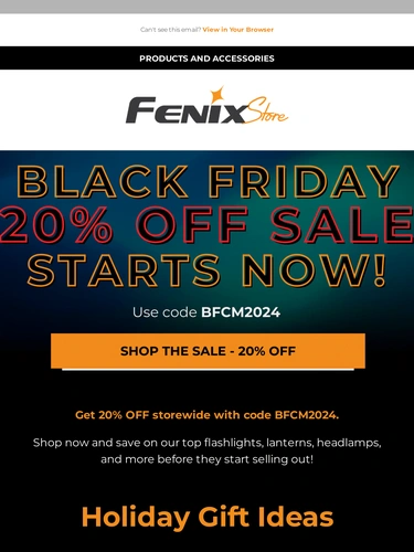 Fenix Store Sale Announcement