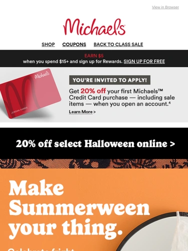 Michaels Newsletter