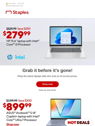 Staples Sale Announcement
