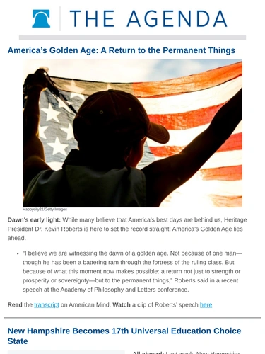 Heritage Foundation Newsletter