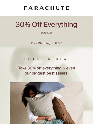 Parachute Home Sale Announcement