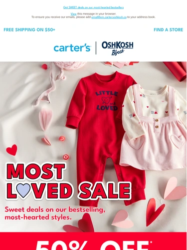 Carter's OshKosh Sale Announcement