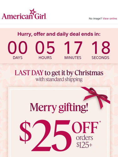 American Girl Sale Announcement
