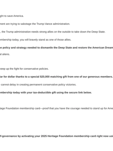 Heritage Foundation Event Invitation