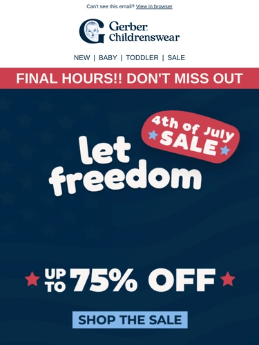 Gerber Childrenswear Email