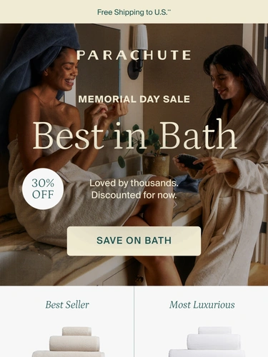 Parachute Home Sale Announcement