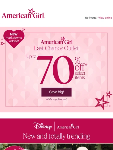 American Girl Sale Announcement