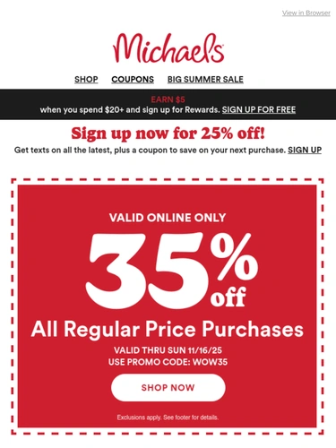 Michaels Loyalty Program
