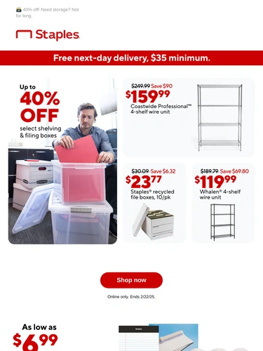 Staples Sale Announcement