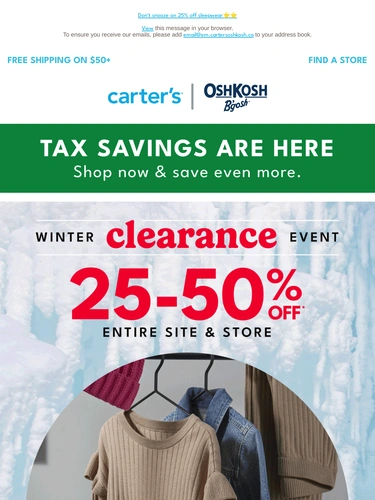 Carter's OshKosh Newsletter