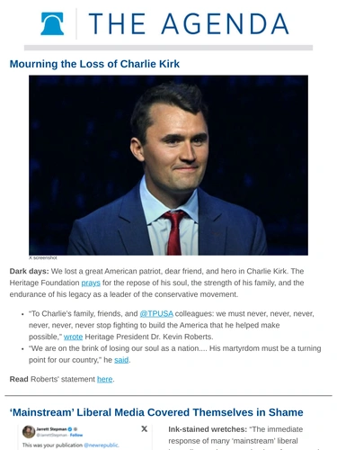 Heritage Foundation Newsletter