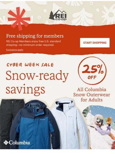 REI Sale Announcement