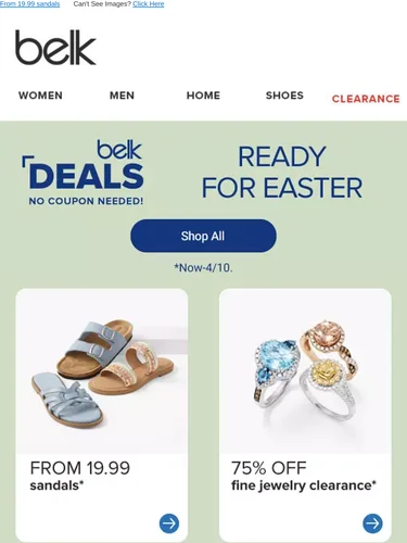 Belk Sale Announcement