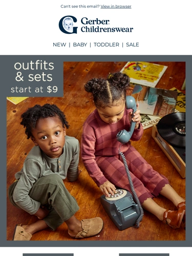 Gerber Childrenswear Sale Announcement