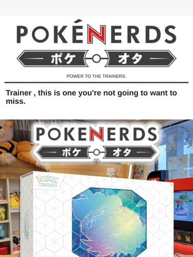 The PokeNerds Store Sale Announcement