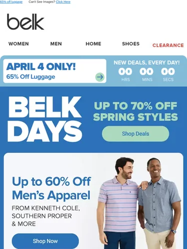 Belk Sale Announcement