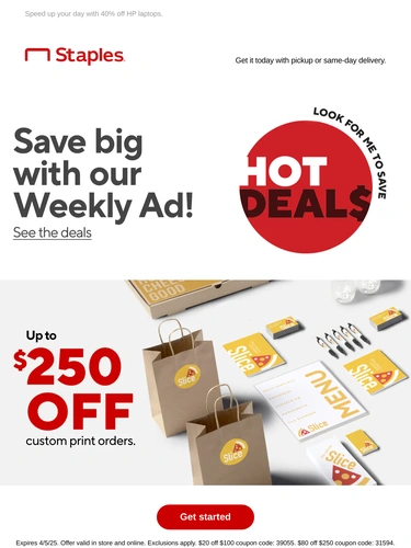 Staples Sale Announcement