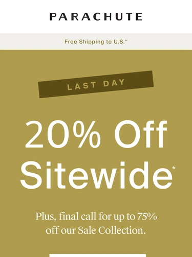 Parachute Home Sale Announcement