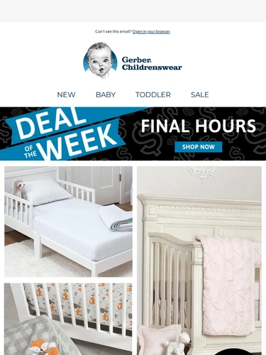 Gerber Childrenswear Sale Announcement