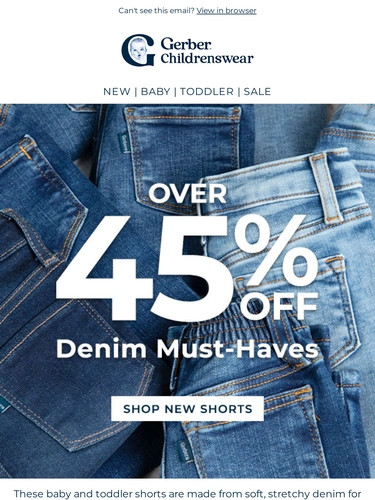 Gerber Childrenswear Sale Announcement