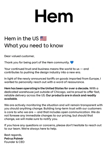 Hem Newsletter