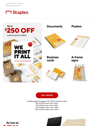 Staples Sale Announcement
