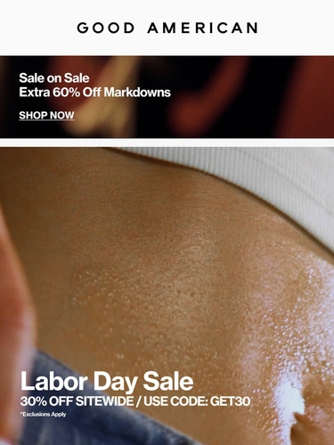 Good American Sale Announcement