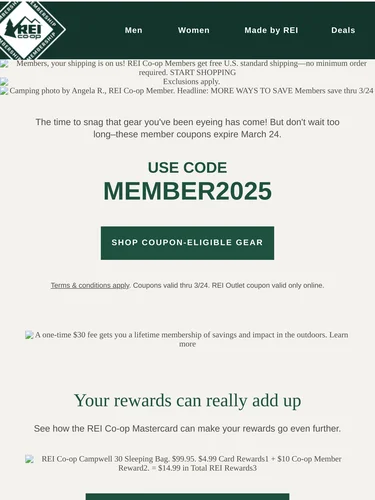 REI Sale Announcement