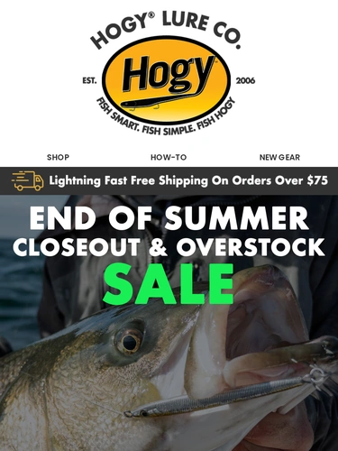 Hogylures Sale Announcement