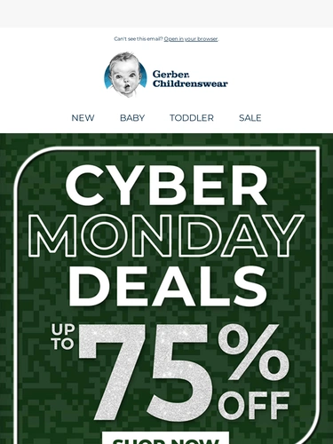 Gerber Childrenswear Sale Announcement