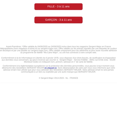 Sergent Major Sale Announcement