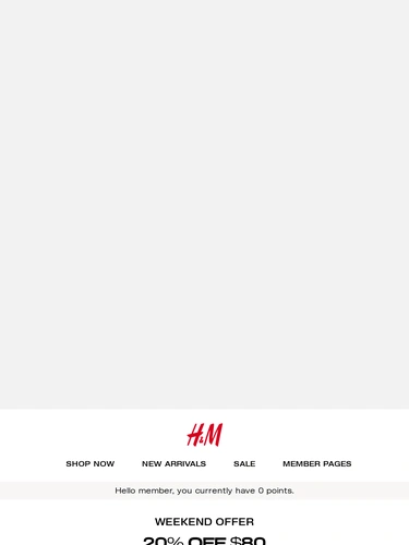 H&M Sale Announcement